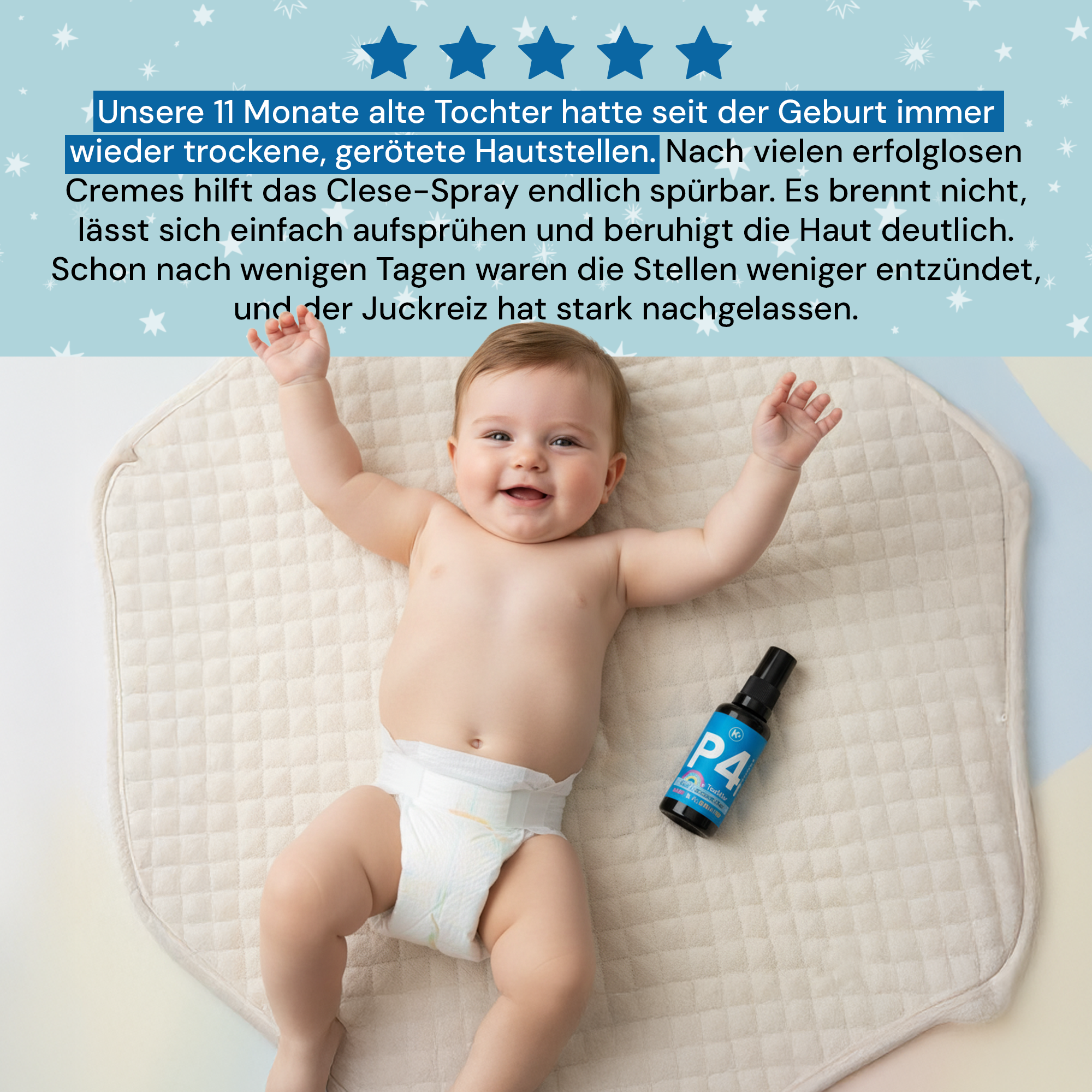 clese P4 - Für Babys & Kleinkinder mit Neurodermitis - cleseBIOSCIENCE