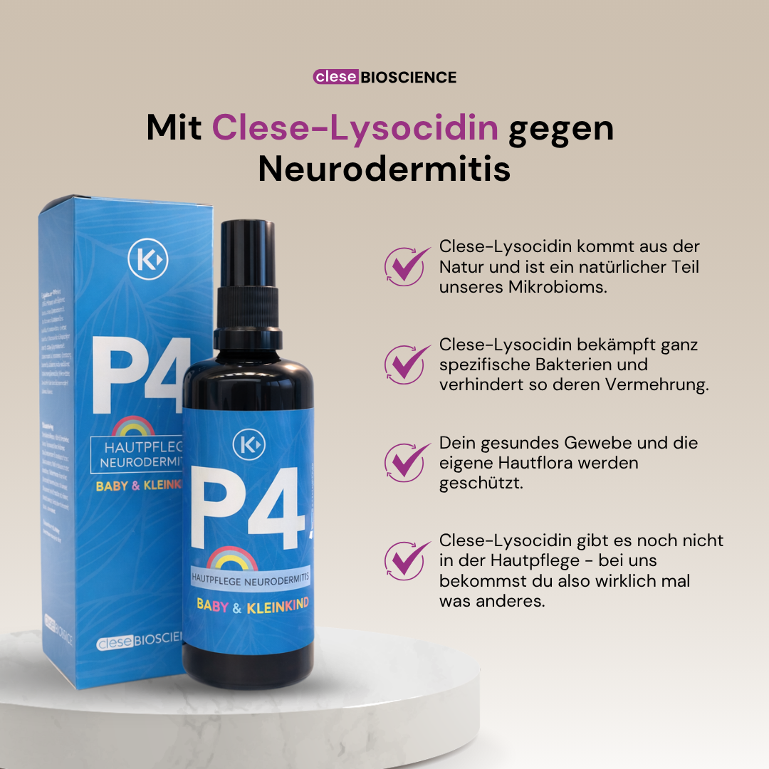 clese P4 - Für Babys & Kleinkinder mit Neurodermitis - cleseBIOSCIENCE