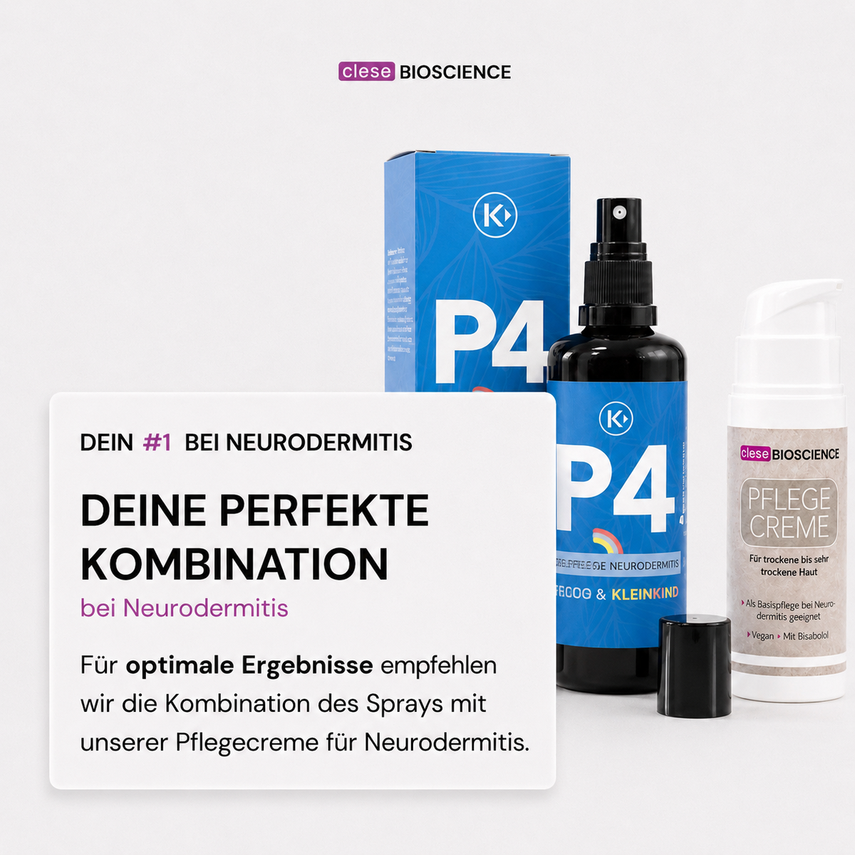 Kombi P4 inkl. Pflegecreme - cleseBIOSCIENCE