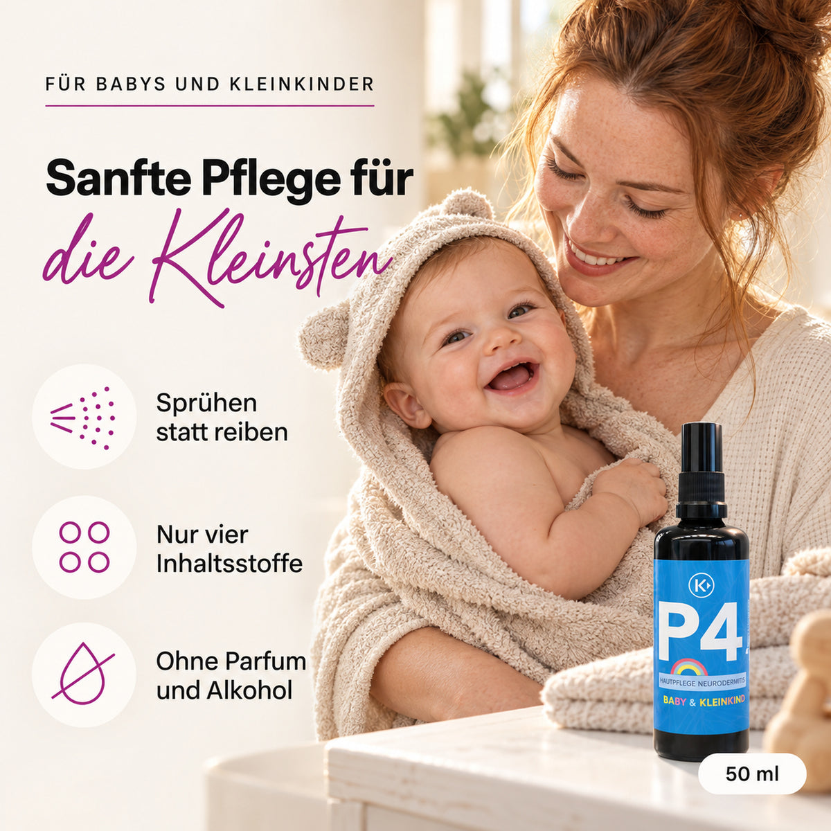 clese P4 - Für Babys & Kleinkinder mit Neurodermitis