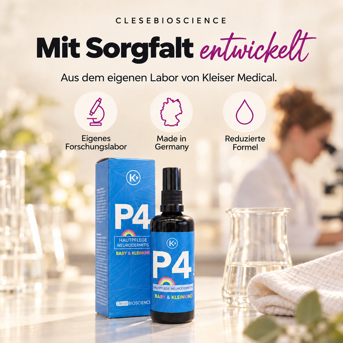 clese P4 - Für Babys & Kleinkinder mit Neurodermitis