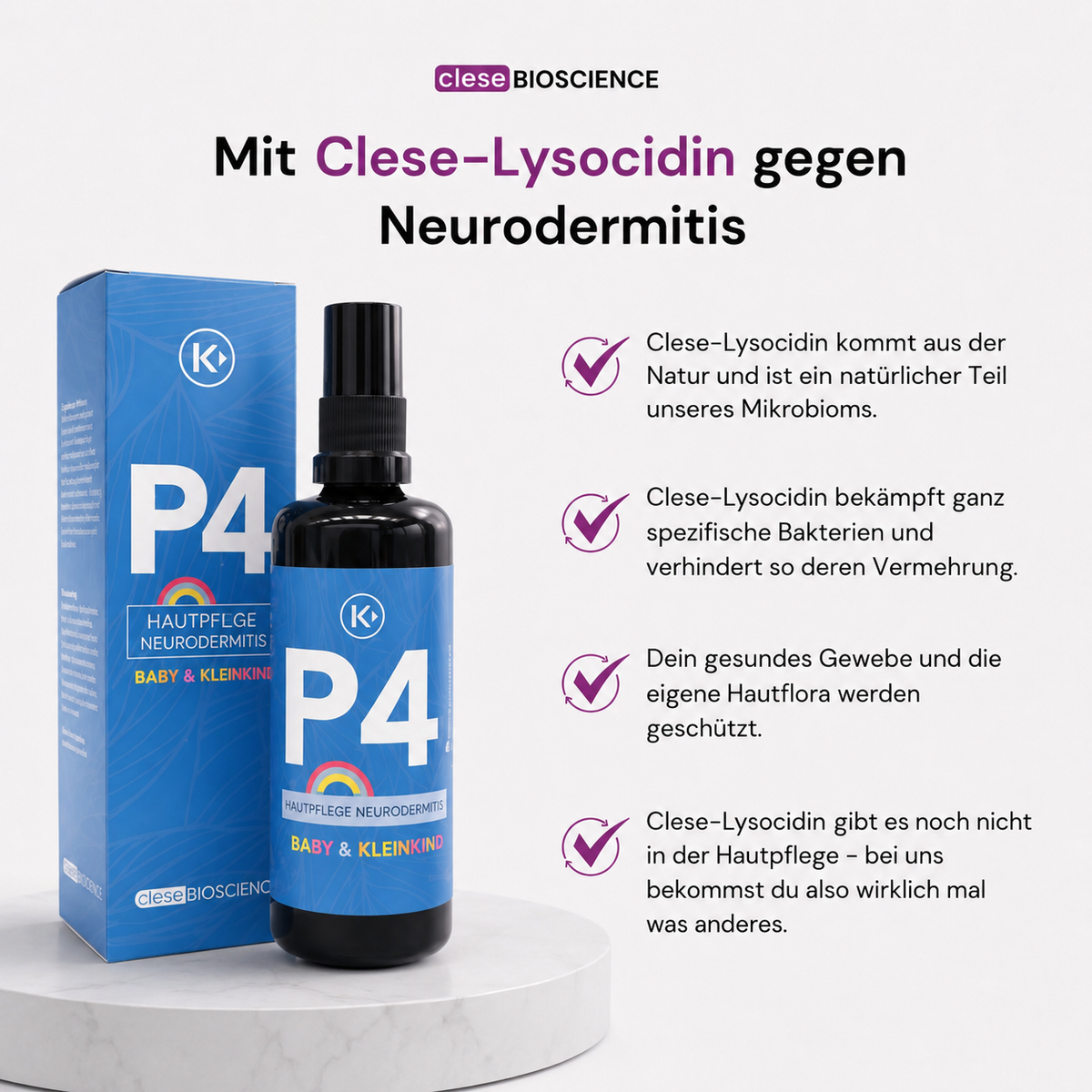 clese P4 - Für Babys & Kleinkinder mit Neurodermitis